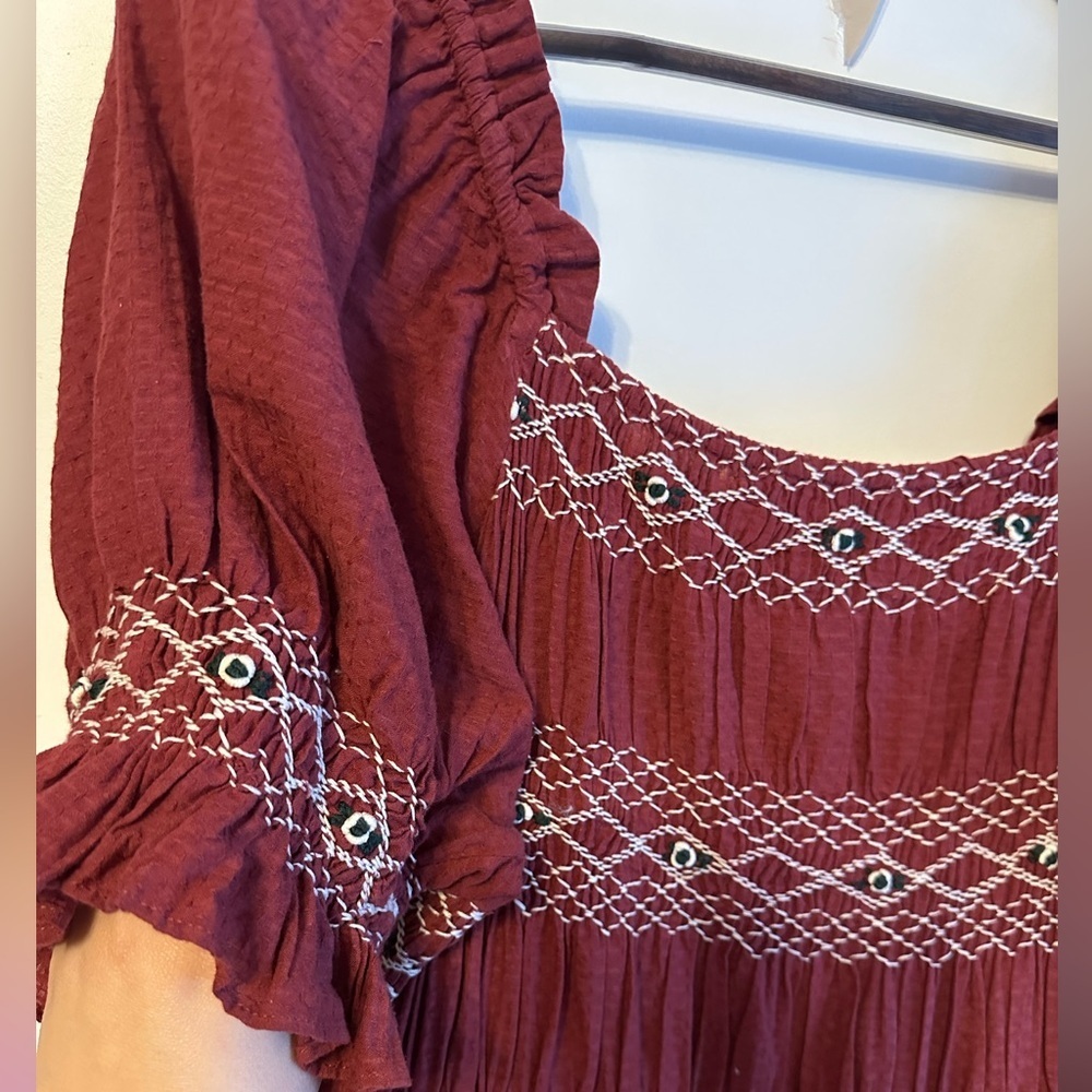 IVY CITY Deep Red Liesl Dress women’s size XL - Picture 6 of 6